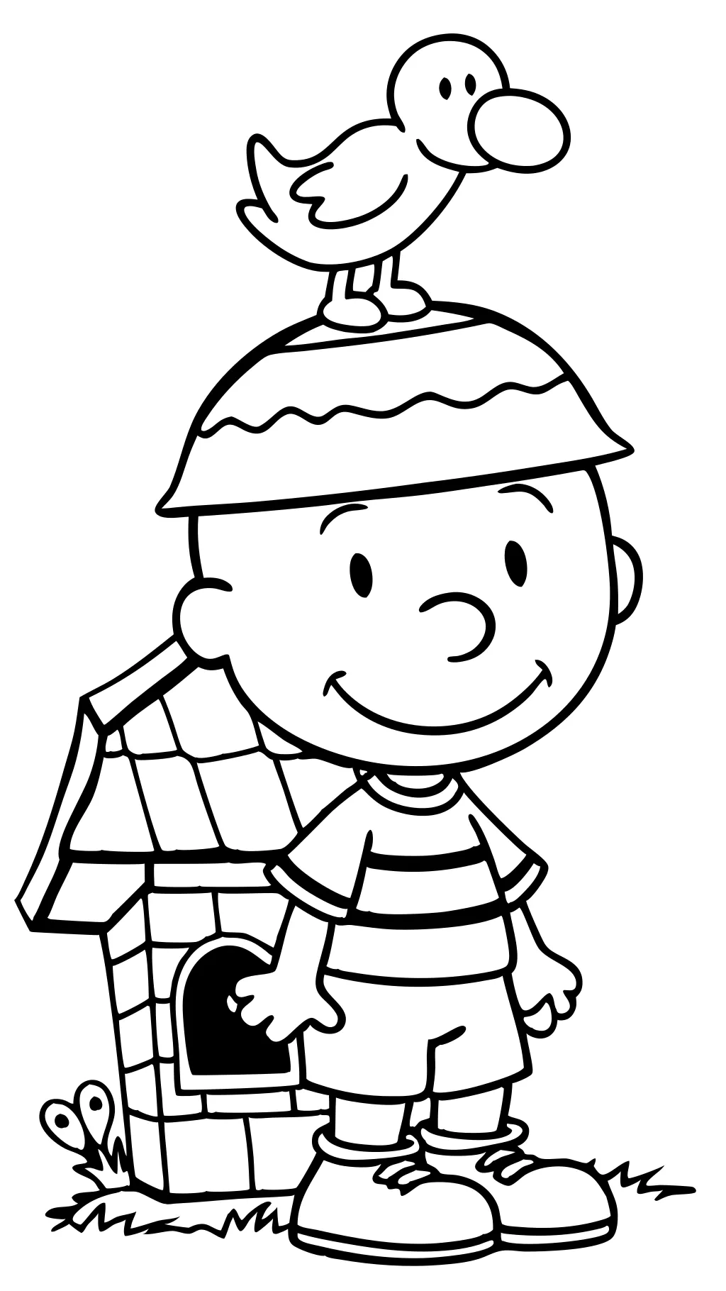 charlie brown characters coloring pages